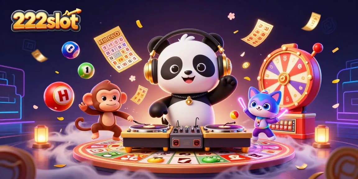 Mainkan slot gacor di 222slot dengan DJ panda dan karakter ceria yang memeriahkan suasana permainan!