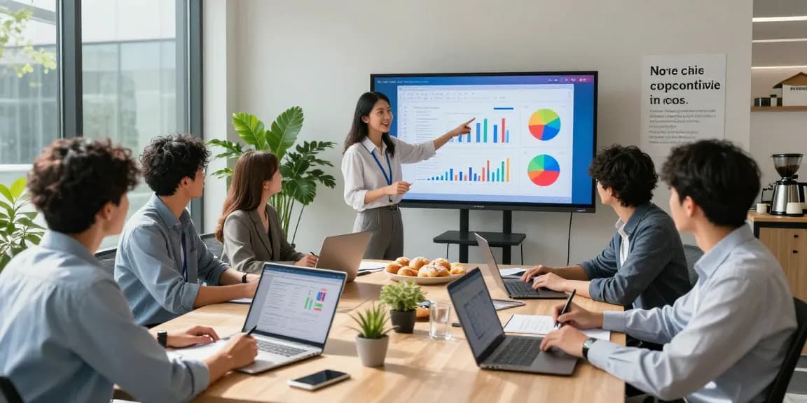 WPSoffice enhances collaborative workspace productivity in a modern office setting.