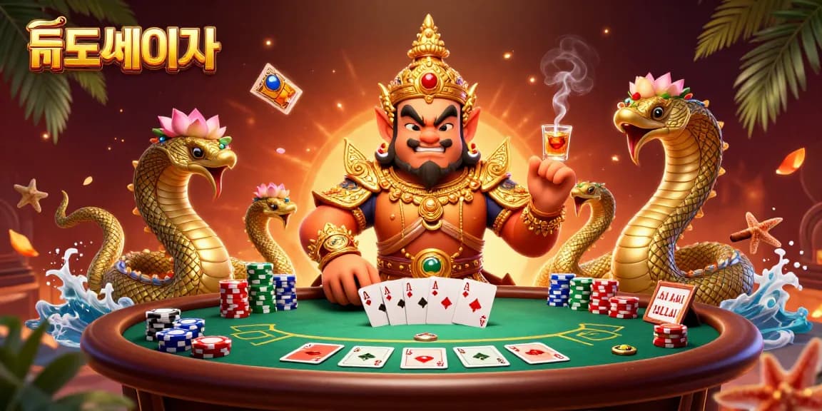 Engage with the finest 토토사이트 featuring vibrant casino elements and guardians in a dynamic setting.