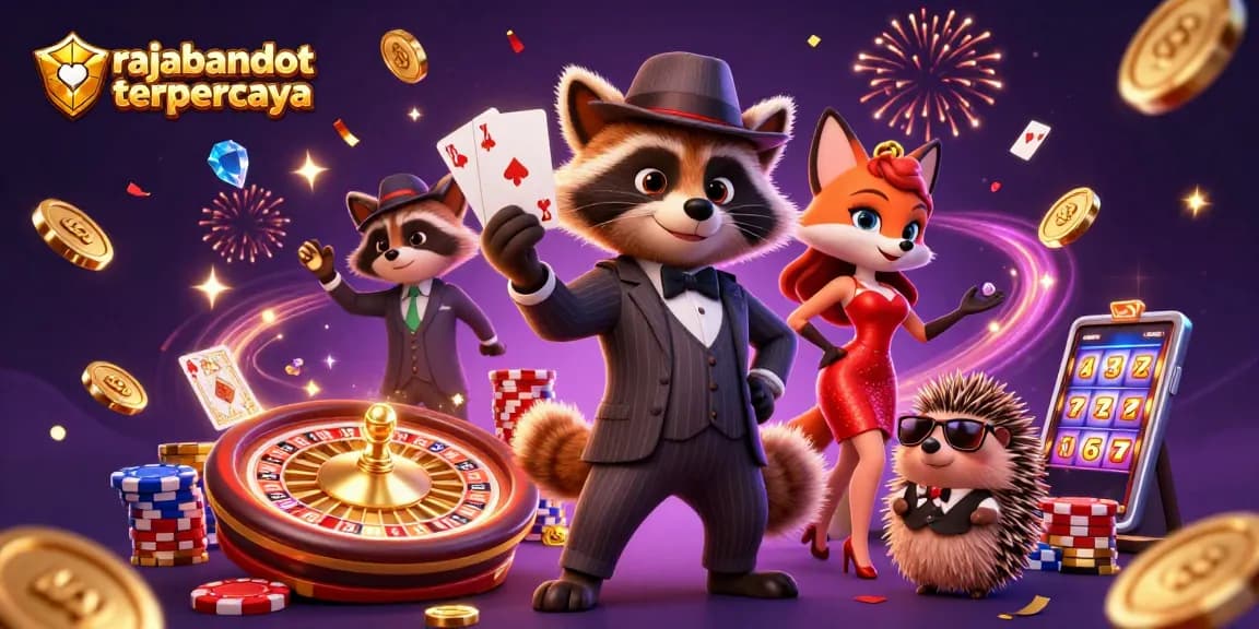 Experience the thrill of rajabandot terpercaya with vibrant casino characters and action-packed gaming elements.