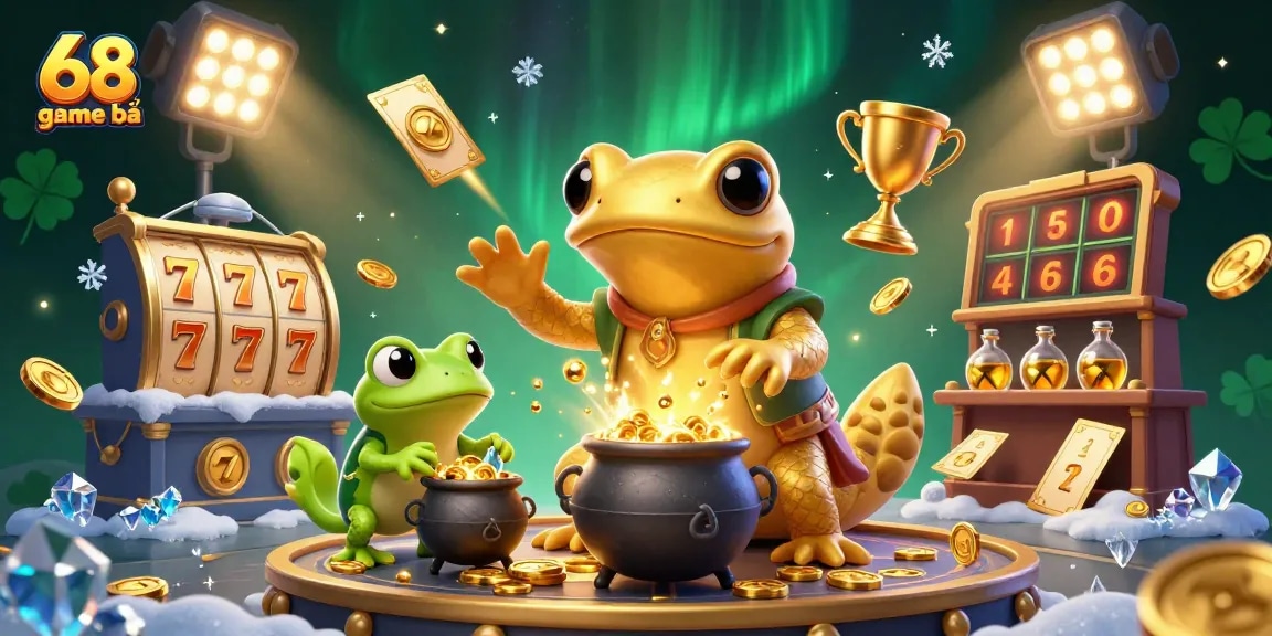 Experience thrilling gameplay on 68 game bài with our gold-extracting alchemist and enchanted casino elements.