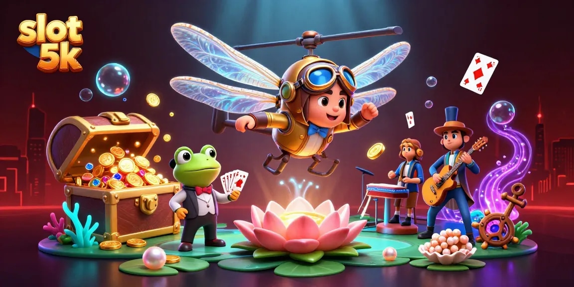 Experience thrilling slot 5k action with lively characters and dazzling casino elements.