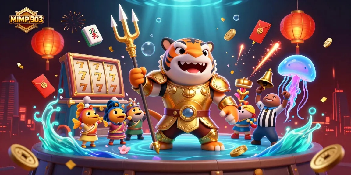 MIMPI303 celebrates thrilling slot adventures in a vibrant underwater colosseum with dynamic game elements.
