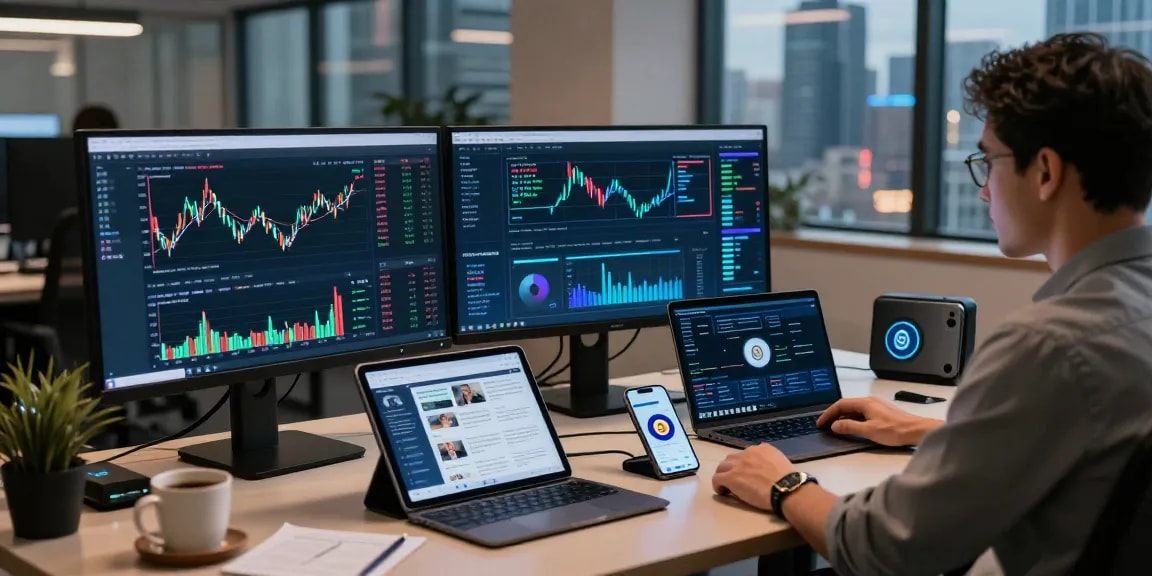 Cricbet99 cryptocurrency trading workspace with advanced DeFi dashboards and trading charts, modern technology environment for secure blockchain analysis.