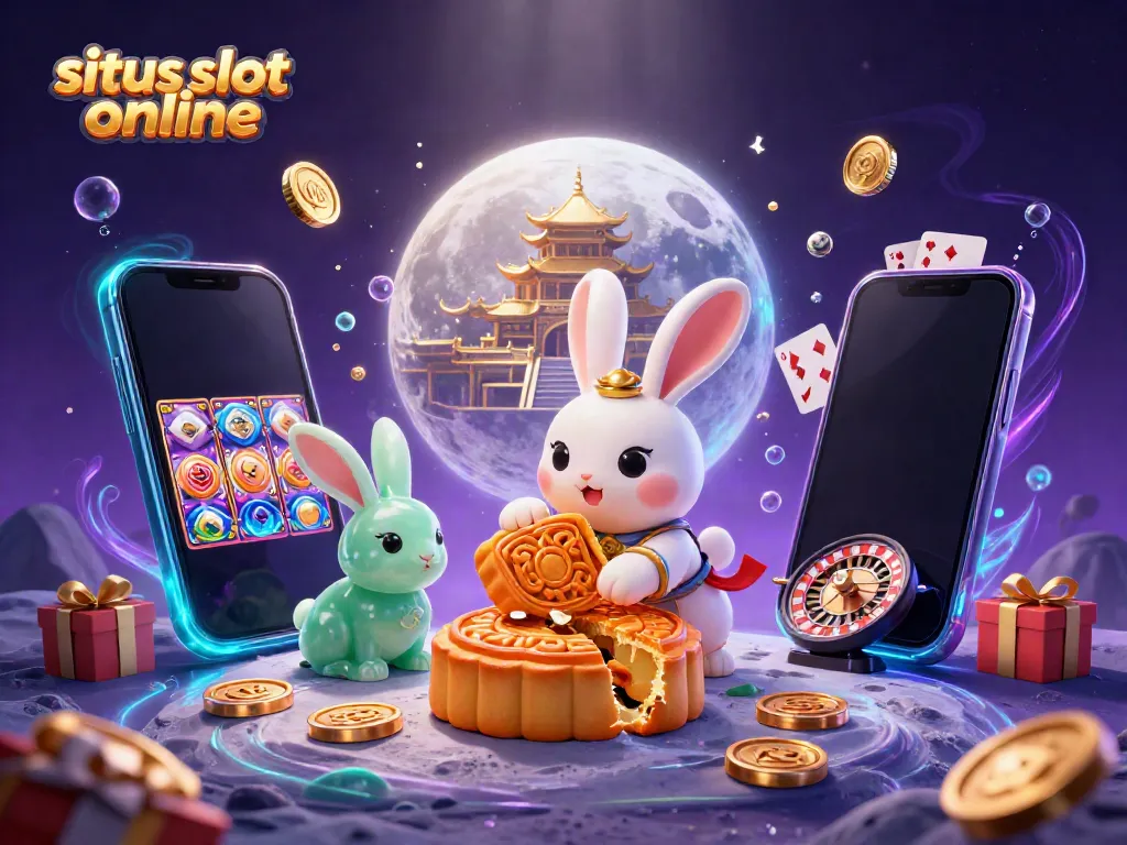 Gali keberuntungan di situs slot online dengan karakter menarik dan simbol permainan penuh warna.