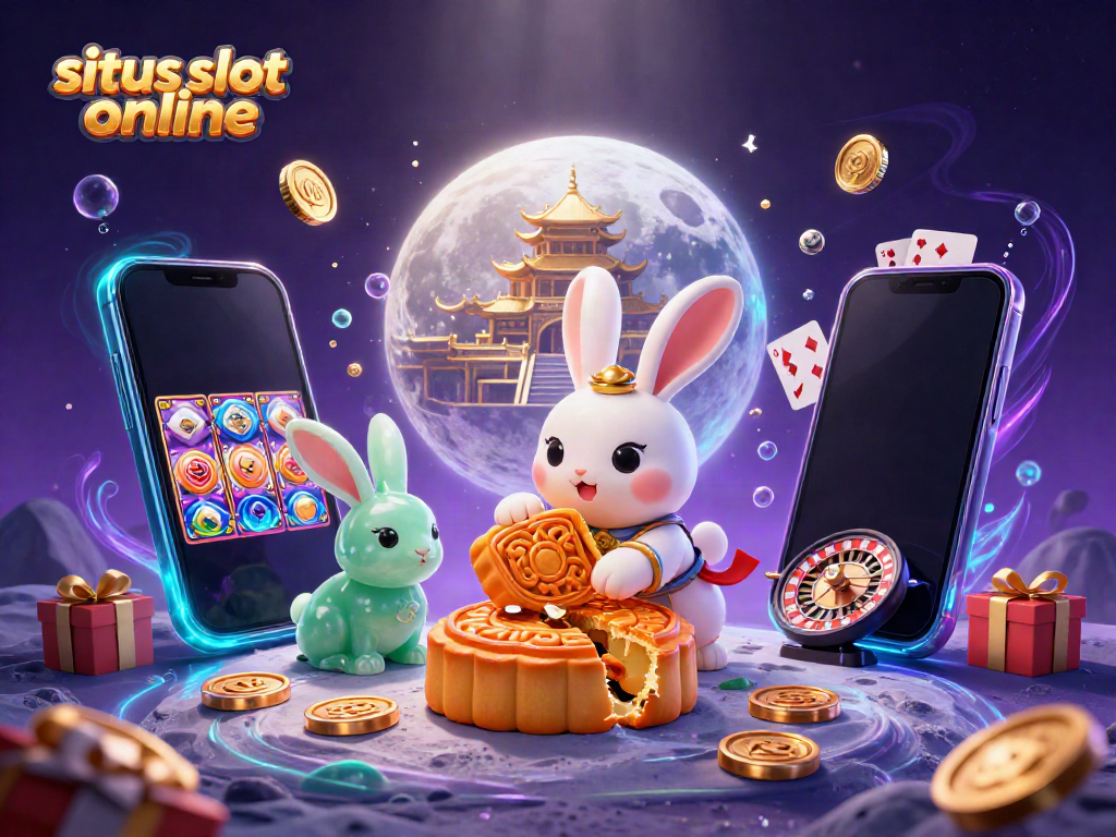Gali keberuntungan di situs slot online dengan karakter menarik dan simbol permainan penuh warna.