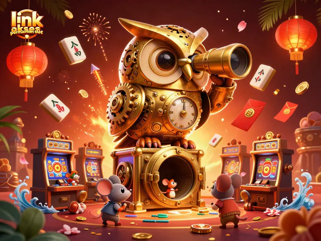 Menangkan link akses permainan slot dengan Mesin Slot yang menampilkan kucing berkolong emas