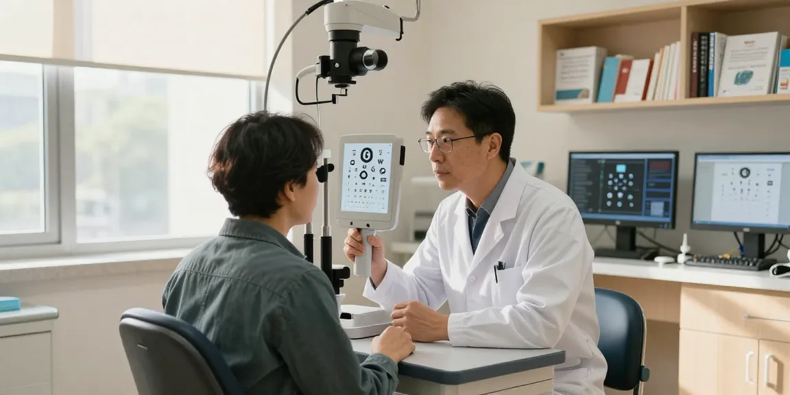 Ласэк evaluation in a serene clinical setting at SNU Eye Clinic with advanced technology.