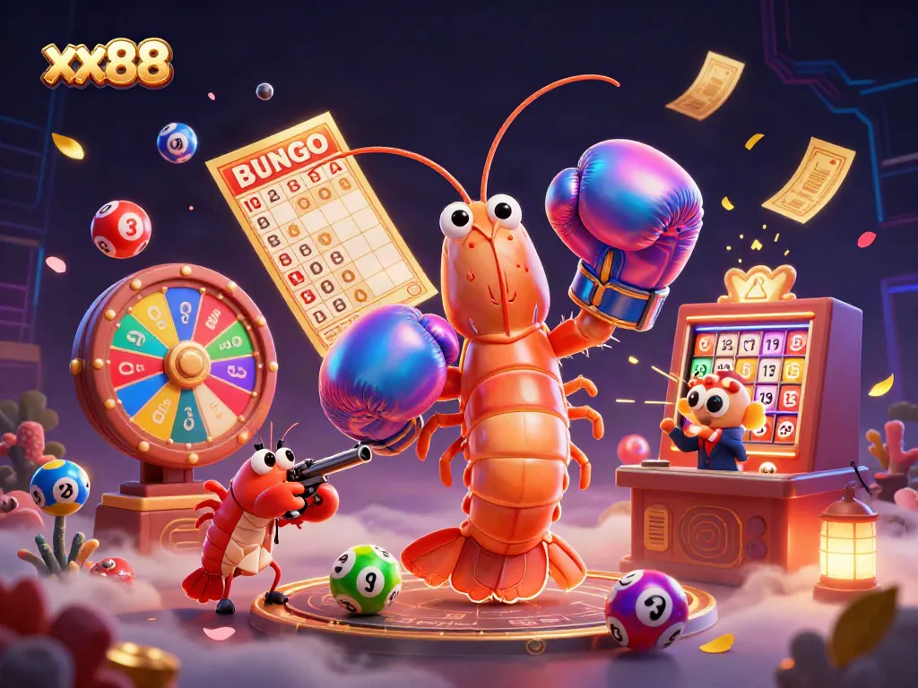 Engage in exciting games at xx88 with vibrant lottery balls and stunning 3D characters.