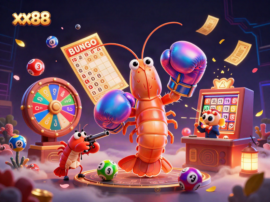 Engage in exciting games at xx88 with vibrant lottery balls and stunning 3D characters.