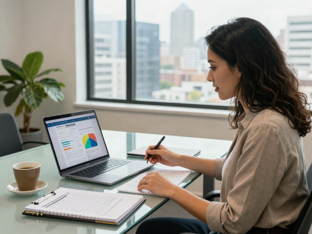 SMSF set up consultation in a modern financial office with a professional advisor
