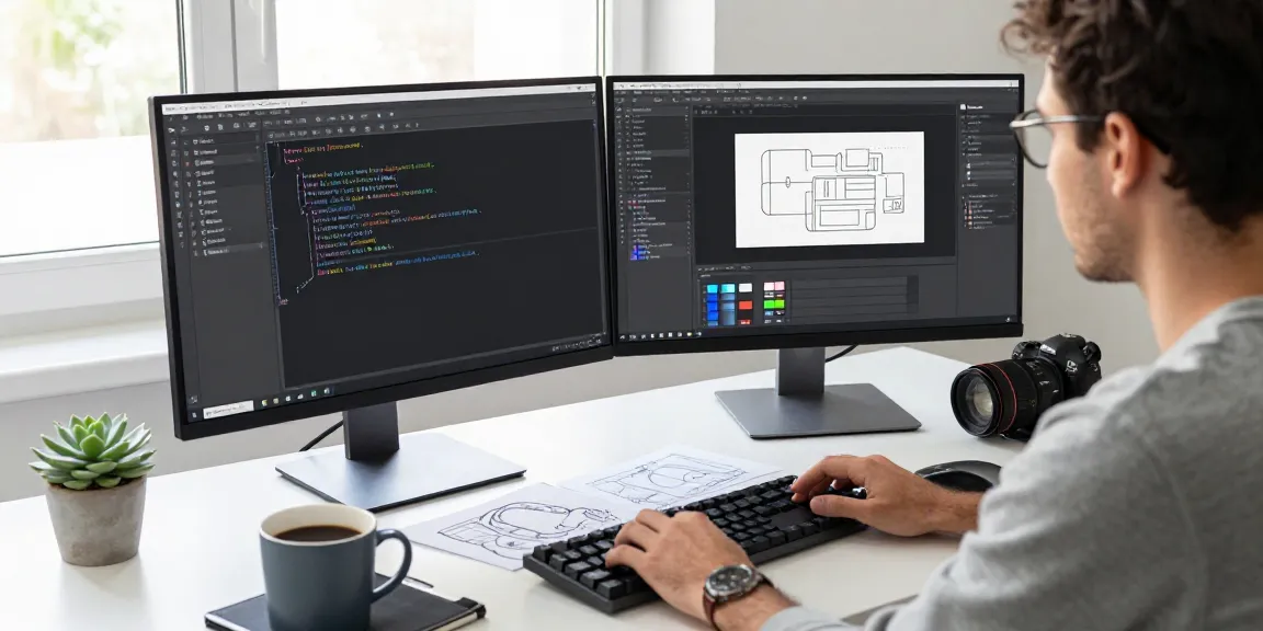 Explore Snipaste下载 in a modern workspace with dual monitors and design tools for efficient productivity.