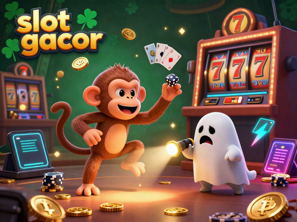 Bermain slot gacor dengan karakter monyet poltergeist dan anjing pemburu hantu di kasino berhantu