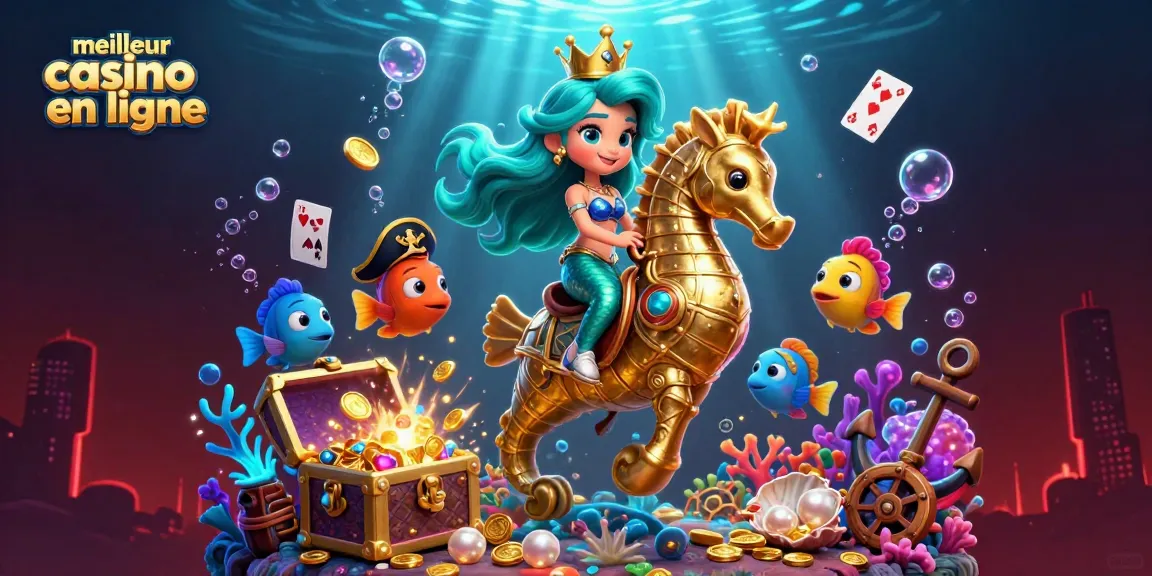 Vivez l'aventure sous-marine palpitante de meilleur casino en ligne avec des personnages vibrants et des éléments excitants.