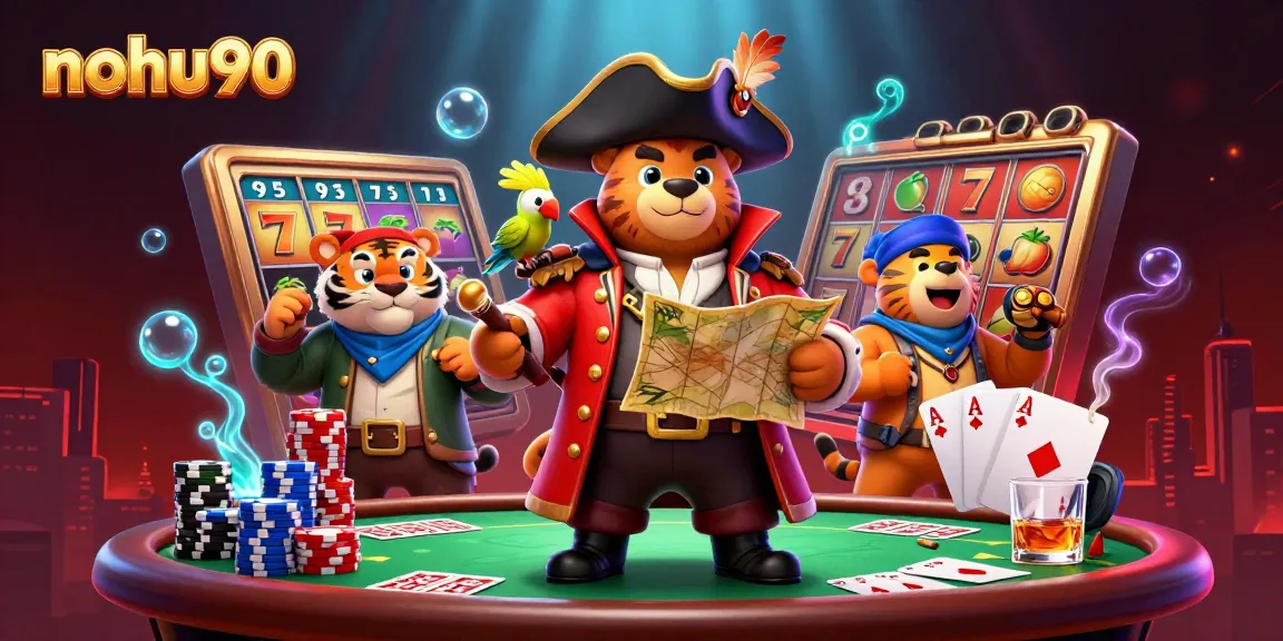 Engage with nohu90 while enjoying thrilling slots and poker action in a vibrant casino scene.