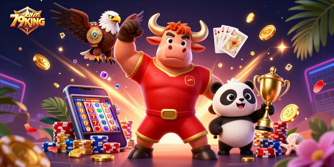 Experience thrilling winnings at 79KING with dynamic casino characters and games in action.