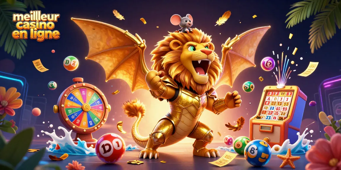 Gagnez des prix avec le meilleur casino en ligne grâce à cette illustration animée captivante.