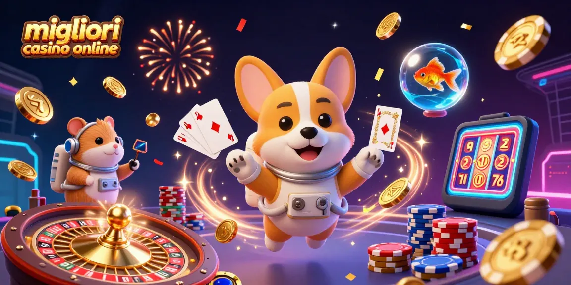 Scopri i migliori casino online con un corgi astronauta e un hamster mission control che danno vita al gioco.