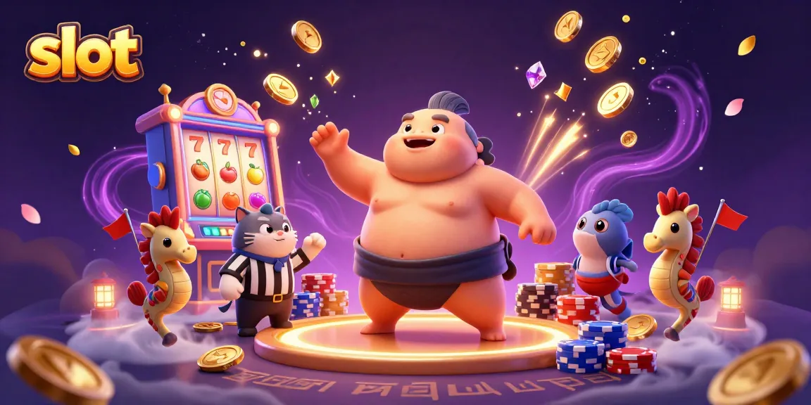 Engage with exciting slot games featuring vibrant lucky 7s and jackpot counters in a dynamic scene.