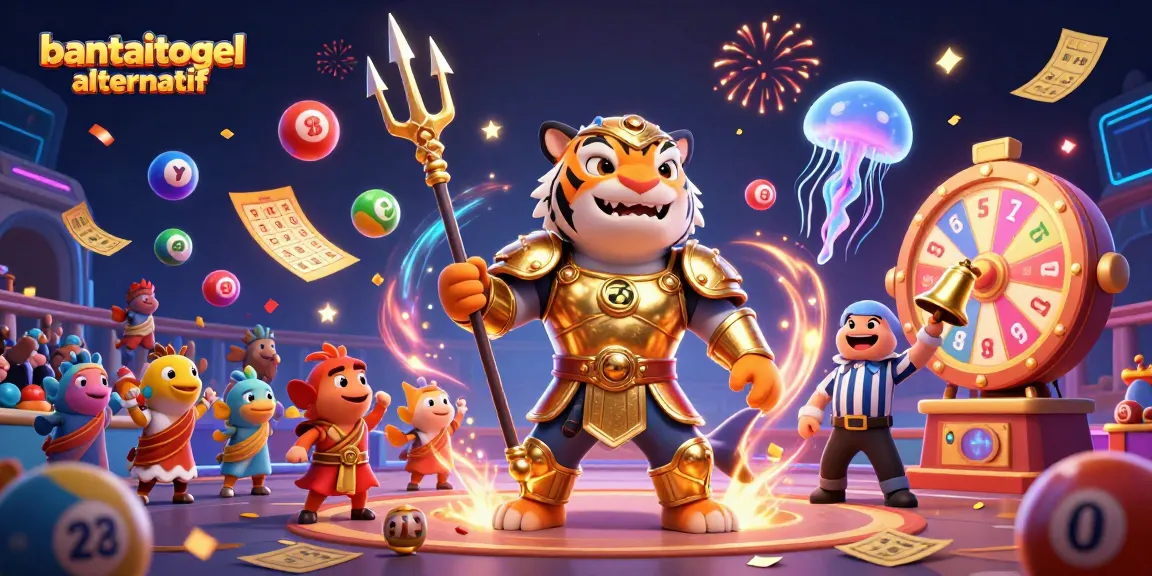 Engage with bantaitogel alternatif in vibrant online lottery games amidst colorful celebrations.