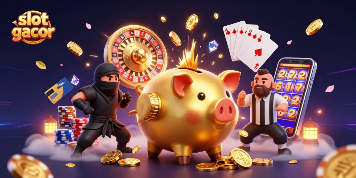 Spin the slot gacor reels for jackpot wins with this vibrant casino illustration.