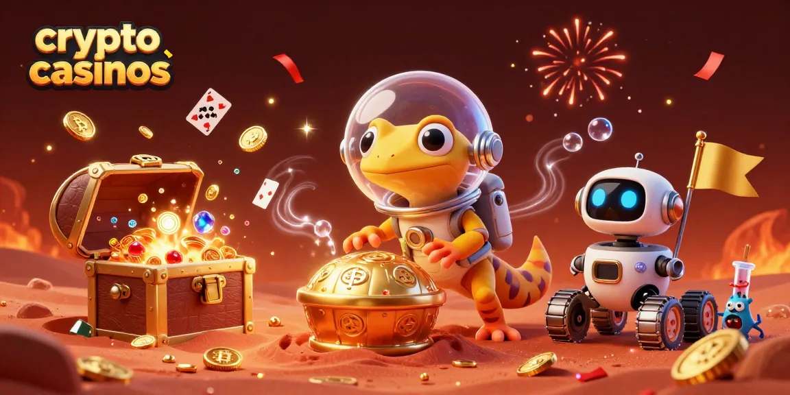 Jouez à des crypto casinos et découvrez un monde coloré avec des pièces Bitcoin.