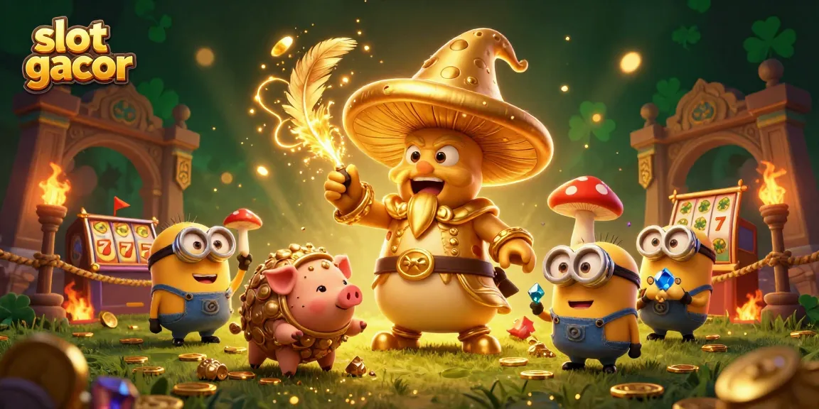 Experience the excitement of slot gacor with a magical 3D scene of fortune and fun.
