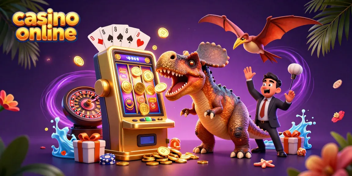 Atragerea câștigurilor jackpot prin sloturi online la casino online, însoțită de personaje dinamice și atmosferă jucăușă.