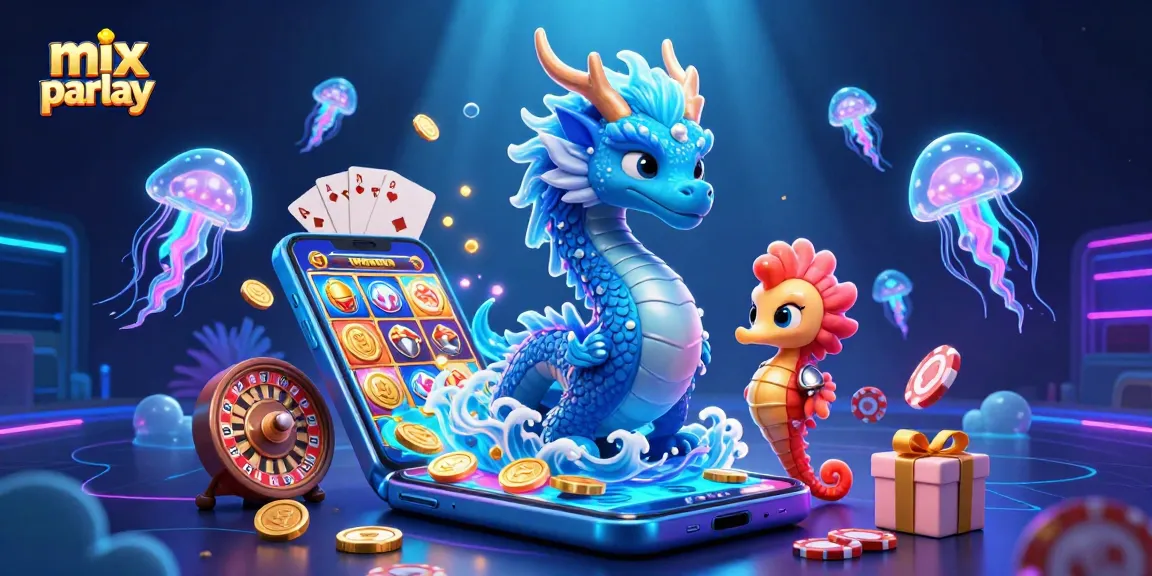 Experience mix parlay excitement with dynamic 3D elements and vibrant gaming characters.