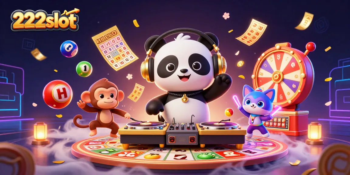 Mainkan slot gacor di 222slot dengan DJ panda dan karakter ceria yang memeriahkan suasana permainan!