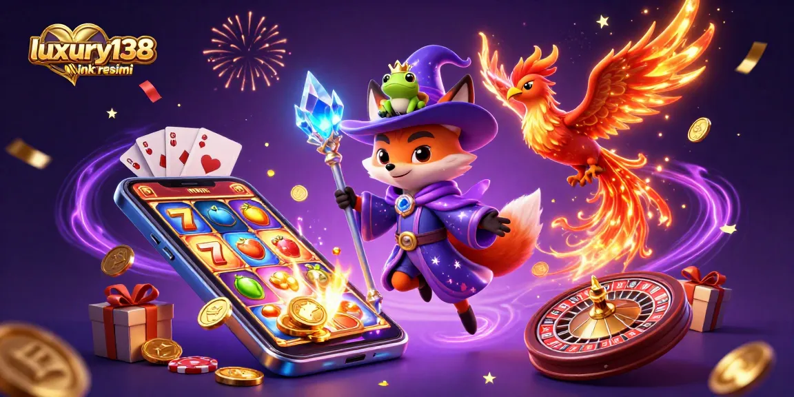 Experience the thrill with luxury138 link resmi in a dynamic casino fantasy scene.