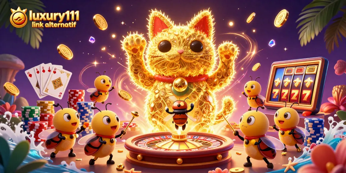 Experience luxury111 link alternatif by engaging with vibrant casino-themed elements in a magical atmosphere.